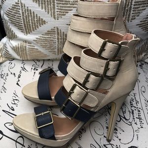Buckle up ankle sandals